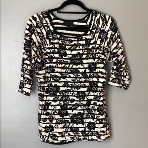 Women’s 2/3 sleeve ruffle dress shirt